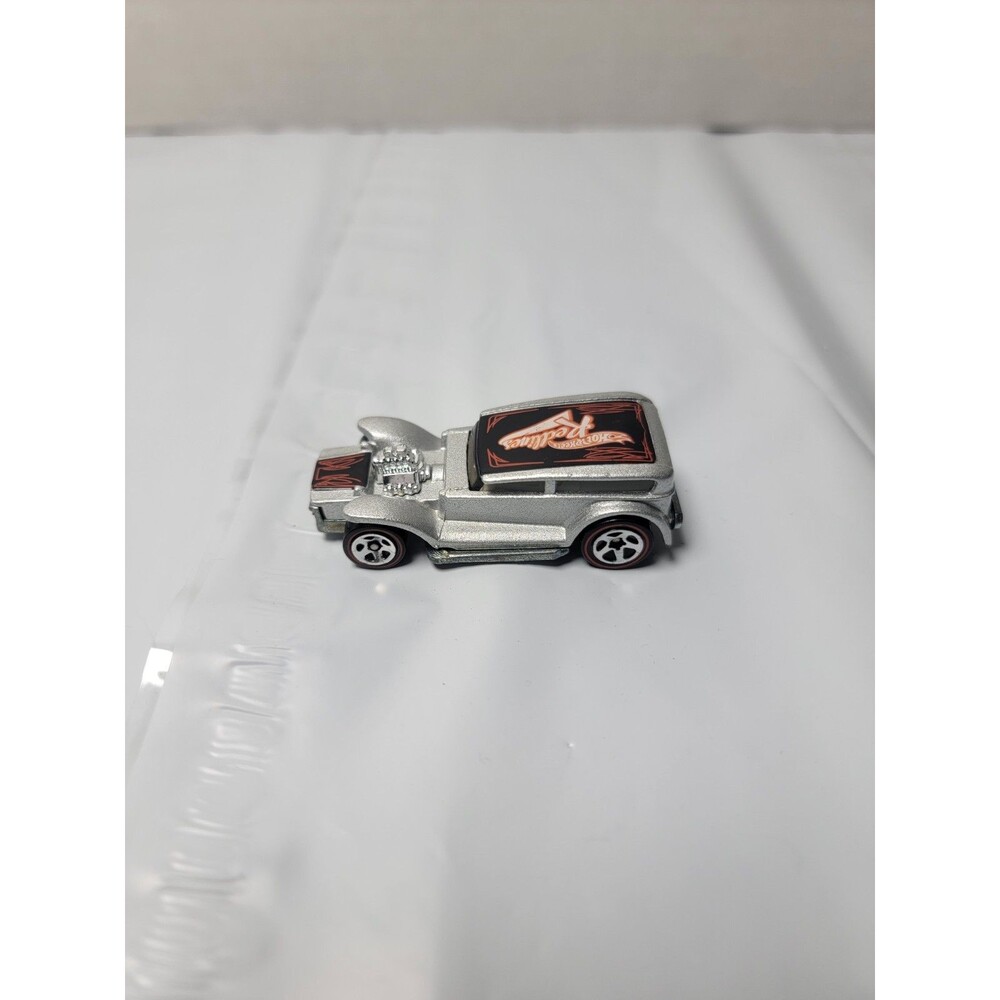 Hot Wheels The Demon Red Lines Series Silver Diecast Car 2002 Loose 1:64